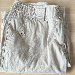 Capri cargo Pants in Light Cream